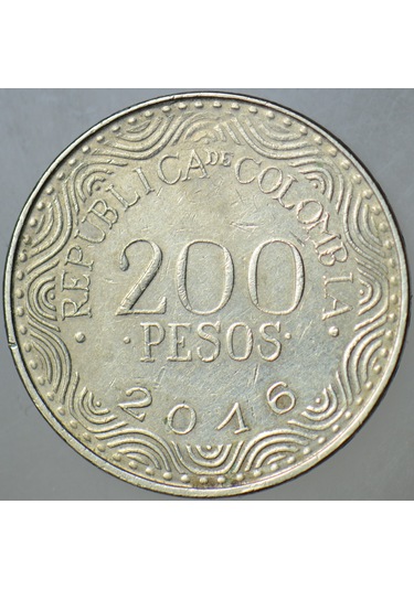 Kolombiya 200 Peso 2016 Macaw Papağanı Temalı.