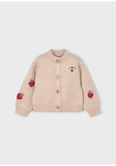 Mayoral Kız Çocuk Triko Hırka Bej