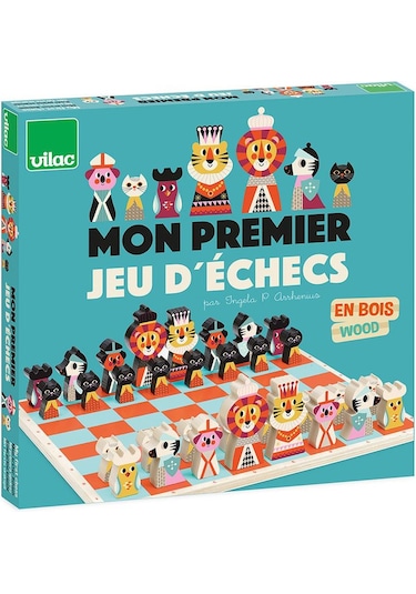 Vilac - Ahşap İlk Satranç Takımı