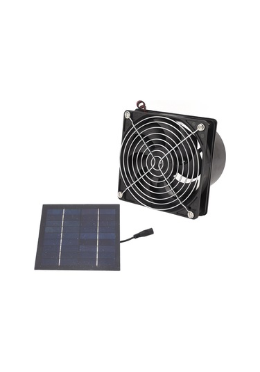 Geeroyoo 50w Güneş Enerjili Portable Vantilatör - Pet Yuvaları, Bahçe, Attik İçin Soğutma Ve Havalandırma - 5-12v, Akü Yok