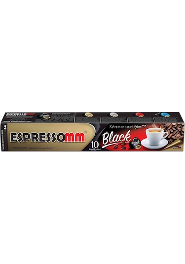 Espressomm Nespresso Uyumlu Black Kapsül Kahve 100 Adet
