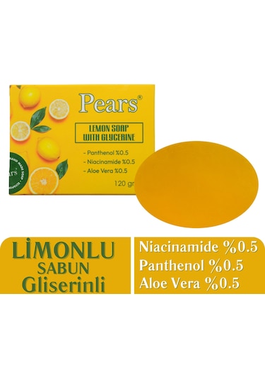 Pears Gliserinli Limon Sabunu 120 G