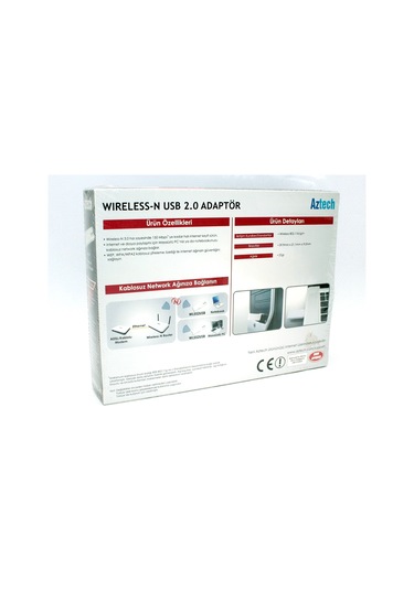 Aztech WL552USB Wireless-n 150 Mbps Windows Usb Adaptör