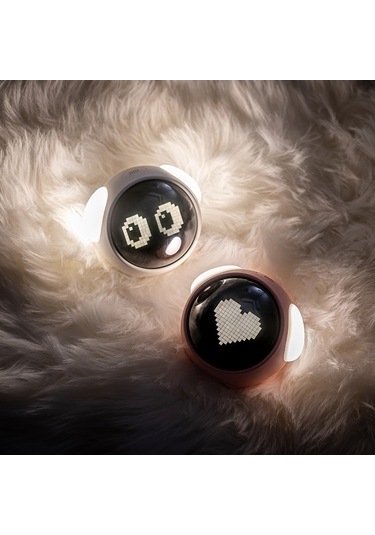 Sanon Çalar Saat, Sıcaklık Ve İfade Göstergeli Dijital Çalar Saat, Erkek Ve Kız Çocuklar İçin Erteleme Modlu Başucu Saati Pembe Çok Renkli