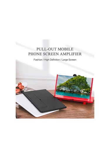 Xindoker Beyaz 10/12 İnç Çekmeli Ekran Büyütecisi - Hd Kalite, Göz Koruma, Radyasyon Engelleme, Açısı Ayarlanabilir Masaüstü Tutucu