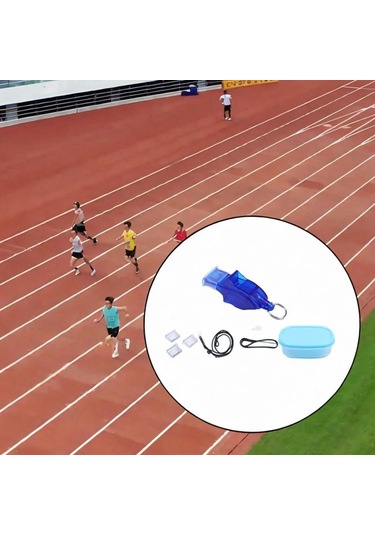 Homyl Spor Düdüğü Hafif Taşınabilir Boyun Askılı Hakemler Koyu Mavi