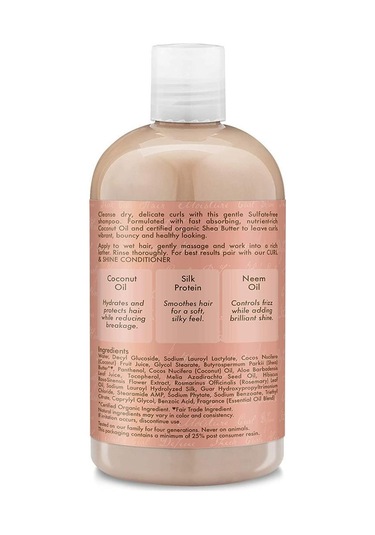 Shea Moisture Coconut & Hibiscus Bukle Kontrolü ve Parlaklık Şampuanı 384ML