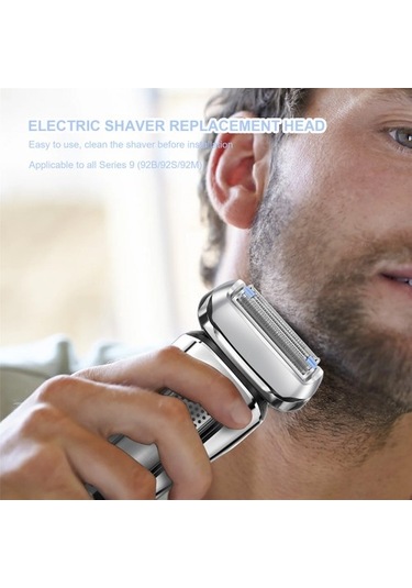 Markingyes Seri 9 92s/92b/92m Elektrikli Tıraş Makinesi Yedek Folyo Kesici Kafa Silver Tıraş Makinesi Yedek Başlığı Lp8fvx