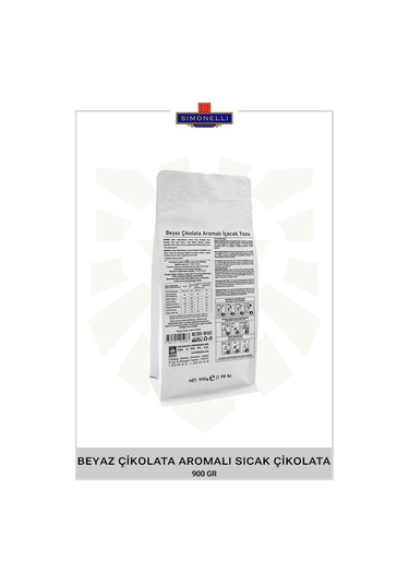 Simonelli Beyaz Çikolata Aromalı Sıcak Çikolata 900 G