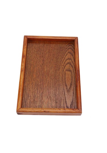 Servis Tepsisi, Dikdörtgen Ahşap Çay Tepsisi Otel Ev Mutfak Tepsileri Atıştırmalık Tepsisi Kahvaltı Tepsisi Gıda Saklama Kabı 22 15cm