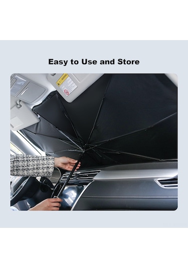 Gajeena "katlanabilir Araç Güneşlik Şemsiyesi - Uv Korumalı, Hafif Ve Taşınabilir"