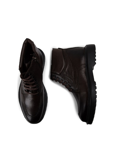 Deery Hakiki Deri Kahverengi Erkek Bot - 01929mkhve02 Kahverengi