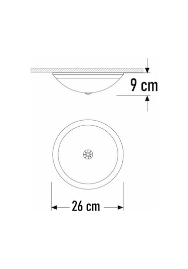 Şanled Glop Armatür E27 Duy-1 Adet Şeffaf