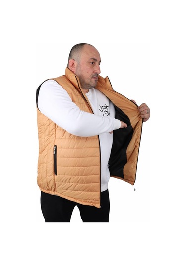 Starbattal Büyük Beden Jessica Su Itici Yelek 22810 Hardal