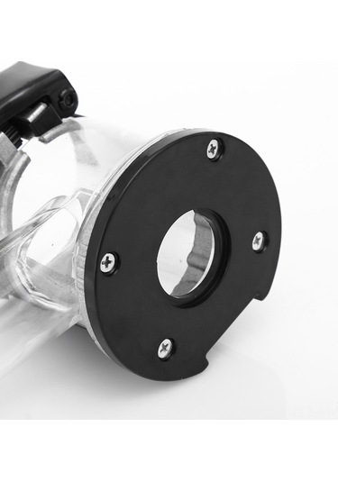 Moveevo Alüminyum Tabanlı Ahşap İşleme Testere Aksesuarı - Toz Süpürücü Bağlanabilir, Hassas Montaj, Ergonomik Tutamaklı Freze Tabanı