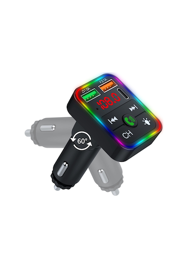 Concord C618 Rgb Pd18 Qc3.1a Şarj Bluetooth 5.1v Fm Transmitter