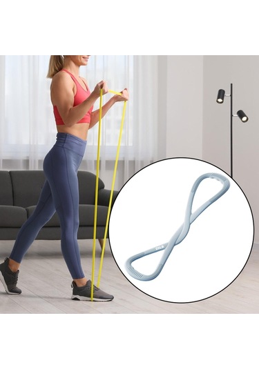 Suntek 8 Saplı Direnç Bandı Taşınabilir Egzersiz Antrenman Mavi 25 Lbs