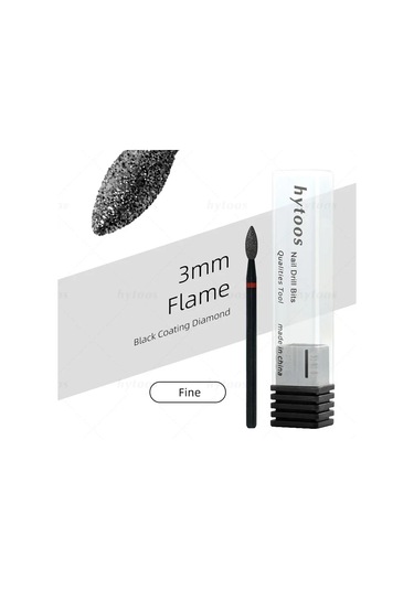 Hytoos Pro Siyah Elmas Tırnak Matkap Uçları Rus Tırnak Eti Ucu Tırnak Matkap Ölü Cilt Tırnak Eti Temizleyici Çivi Ön Tedavi Araçları Pembe