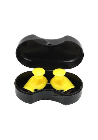 Çocuklar Ve Yetişkinler İçin Su Ve Toz Geçirmez Spiral Silikon Kulak Tıkacı, Yüzme Aksesuarları Sarı