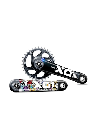 Beyaz Kırmızı Blk Alt-dağ Bisikleti X01 Krank Etiketi Am Dh Krank Çıkartması Bisiklet Çıkartmaları Bisiklet Aksesuarları Kırmızı