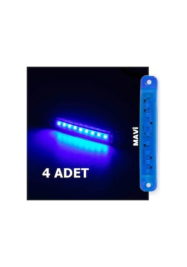 Volvo S60 Mavi Tavan Basamak Parmak Led 4 Adet