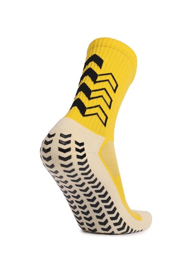 Lemestar Spor Çorapları: Yüksek Amortisörlü, Kayma Önleyici, Nisastalı Tabanlı, Orta Boy, Basketbol Futbol Bisiklet Sporları İçin Sarı