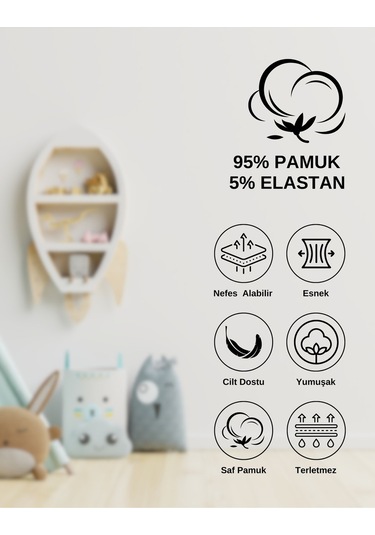 Alya Underwear Kız Çocuk Kalpli Dokuma Lastik Pamuklu Kumaş Slip Külot 5'li Paket 5 Adet Beyaz Renkli P14