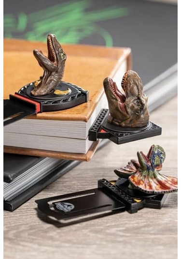 Noble Jurassic Park Kitap Ayracı Seti 4 Lü, Koleksiyonluk Tasarım