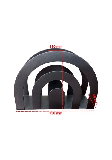 Glare Peçetelik Halka Mat Siyah Mat Siyah