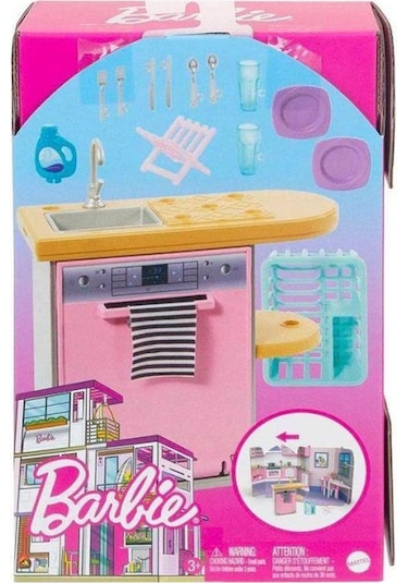 Barbie'nin Ev Dekorasyonu Oyun Setleri HJV32