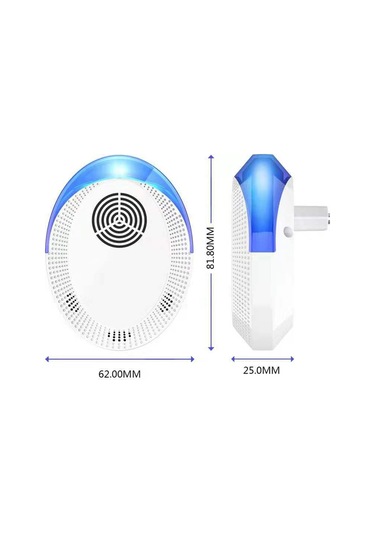 Xindoker Abs Malzeme Evcil Hayvan Kovucu - 25-85khz Ultrasonik Teknolojiyle 80-120m² Koruma, Avrupa Şarjı Beyaz