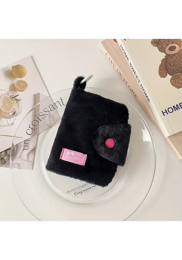 Elmpaly Siyah Fermuarlı Şık Kız Cüzdanı Anahtarlık Askılı Kelebek Fiyonk Detaylı Hafif