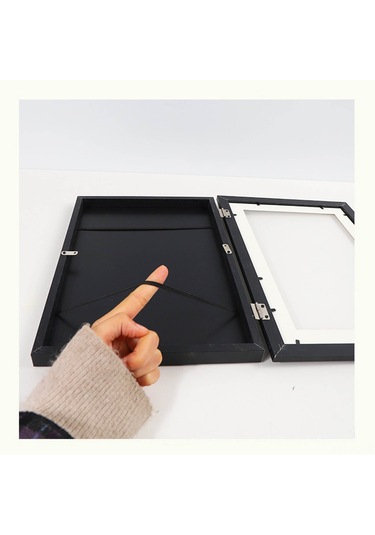 Lemestar Beyaz Ahşap Çocuk Sanatı Depolama Kutusu - 33x24x3 Cm, 3 Adet Izsiz Çivi, Dıy Açılır Rakam Çerçevesi