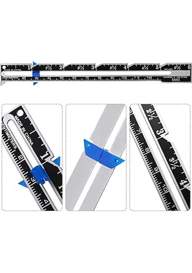 Gösterildiği Gibi-3 Slayt Ölçer Seti Yeni Başlayanlar İçin Dikiş Alet Seti, Örgü, El Sanatları, Dikiş Malzemeleri