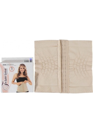 Kadın Ten Rengi Hamile Agraflı Bel Korse Ten