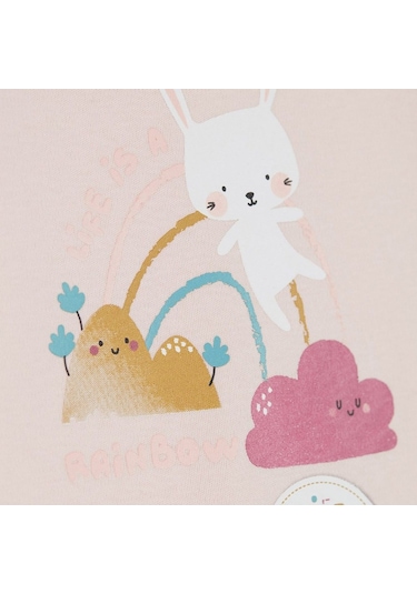 Çimpa Panolino 2'li Bebek Body 20756 Ekru - Pembe