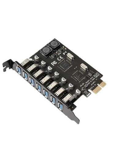 7 Port Usb 3.0 Pci-e Express Kart Hub Çoklayıcı Çoğaltıcı
