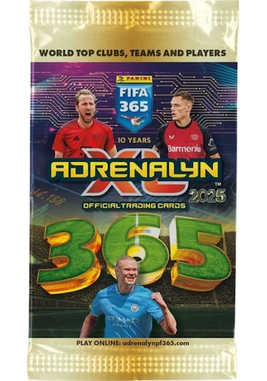 Toyika Panini Lisanslı Fifa 365 Adrenalyn 2025 Trading Card 5li