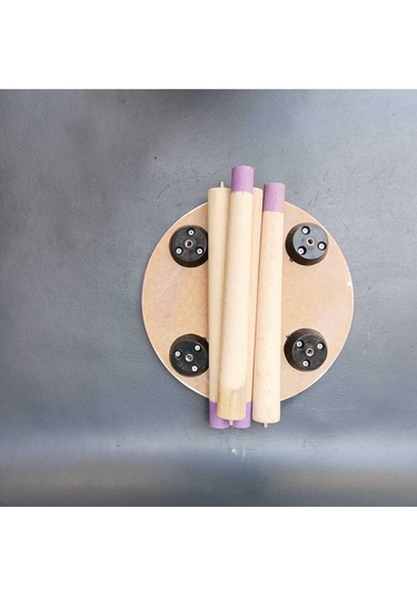 Na Neşeli Ahşap Mor Ahşap Çocuk Taburesi.çocuk Sandalyesi.çalışma Masası Taburesi.renkli Tabure.çocuk Odası Mor