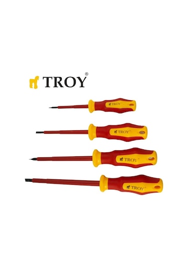 TROY 22311 VDE İzoleli Tornavida Seti, 8 Parça