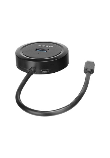S-link Swapp Sw-u340 4 Port Usb 3.0 Gri Type-c Hub