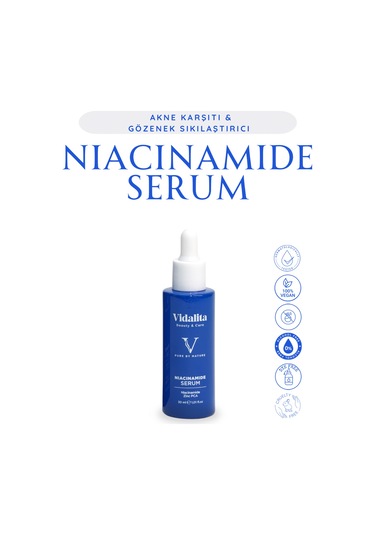 Vidalita %10 Niacinamide + Zinc Pca Dengeleyici Cilt Bakım Serumu 30 ML