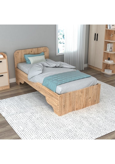 Arnetti Karyola 90x190 Luses Karyola Atlantik Çam Bej