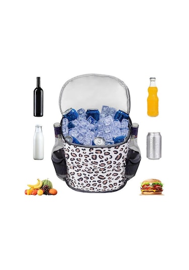 Soğuk Hava Yürüyüş Kampı İçin Yalıtımlı Sırt Çantası Su Geçirmez 30l B Çok Renkli