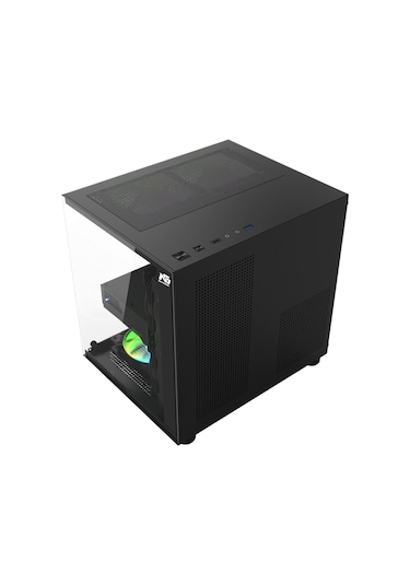 Orion Cube 3x Tuştan Değişen Rgb Fanlı M-atx Boş Bilgisayar Kasası Siyah