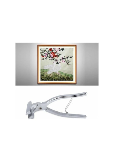 Singree Profesyonel Çinko Alaşımlı Tuval Germe Penseleri - Geniş Ağızlı, Kaymaz Çene