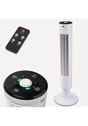 Goodhome Kule Tipi Vantilatör Beyaz Kumandalı