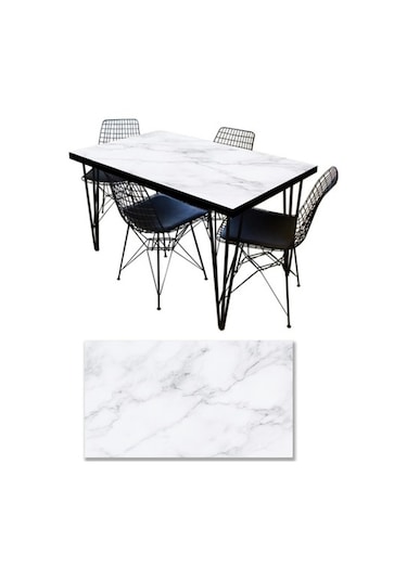 Masa Kaplama Folyosu Mobilya Masa Kaplama Folyoları Beyaz Mermer