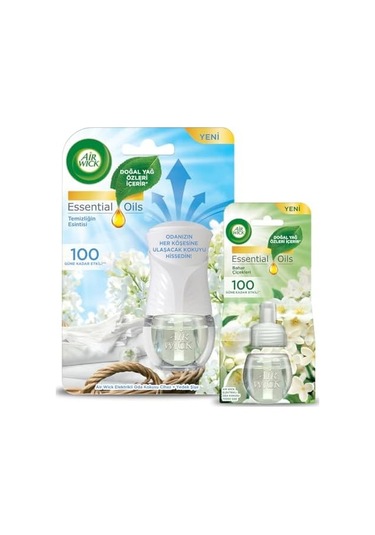 Wick Le Elektrikli Oda Kokusu Temizliğin Esintisi Kit Cihaz + Yedek Şişe + Bahar Çiçekleri Yedek Şişe Diğer
