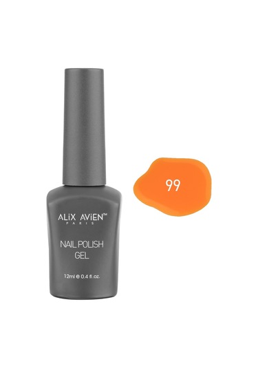 Alix Avien Sarı Kalıcı Oje 99-yoğun Renk Veren Jel Oje 12 Ml-nail Uv Gel Polish 99